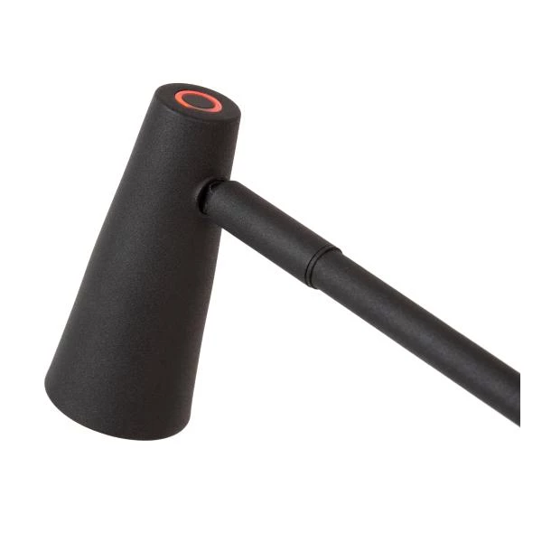 Lucide STIRLING - Lampe de bureau Rechargeable - Batterie/Piles - LED 3 StepDim - 1x3W 2700K - Noir - détail 2